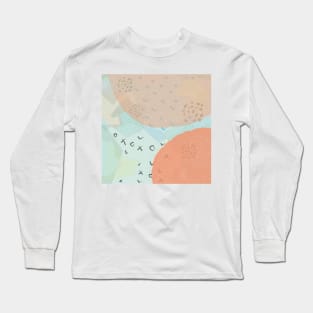 Terracotta Abstract Long Sleeve T-Shirt